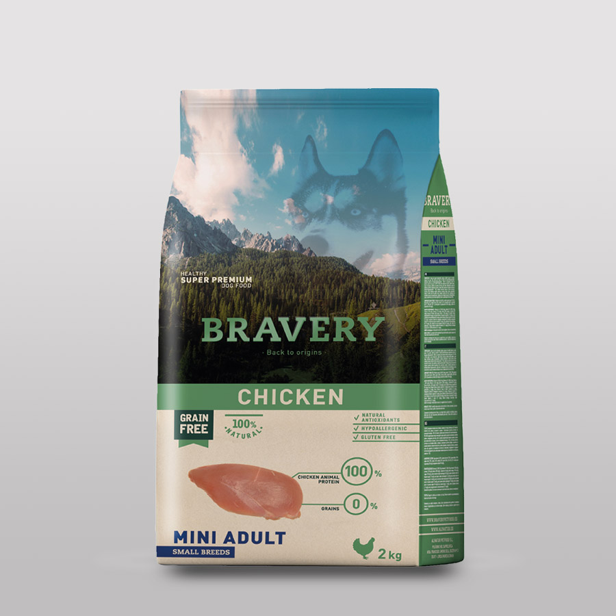 Bravery Chicken Adult Small Breeds alimento perro central nutrición Pucón