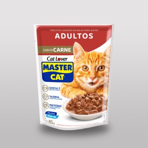 Mastercat Pouch Carne snak para gatos central nutricion