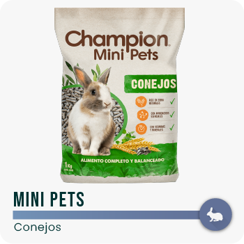 alimento Champion Mini Pets conejos y roedores